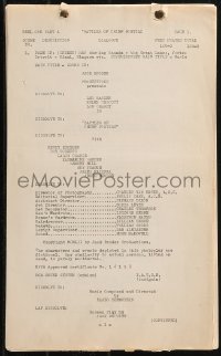 9s0027 BATTLES OF CHIEF PONTIAC censorship dialogue script 1952 screenplay by Jack de Witt!