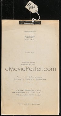 9s0030 BIG FISHERMAN continuity & dialogue script December 1959 by Howard Estabrook & Rowland V. Lee