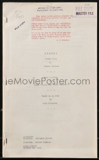 9s0036 BOLERO final draft script October 24, 1933, screenplay by Carey Wilson & Kubec Glasmon!