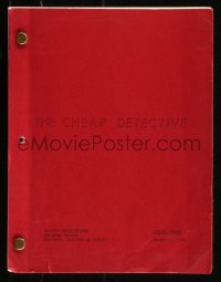 9s0048 CHEAP DETECTIVE second draft script December 1976, screenplay by Neil Simon!
