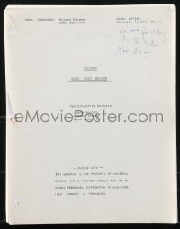 9s0053 COLUMBO TV script November 5, 1973, screenplay by Steve Bochco, Roland Kibbee & Dean Hargrove