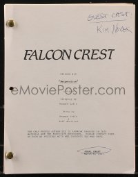 9s0079 FALCON CREST TV revised final draft script Mar 6, 1987 screenplay by Howard Lakin, Desperation!