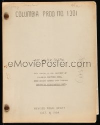 9s0002 MY SISTER EILEEN revised final draft script Oct 4, 1954, Lucy Marlow's personal copy!