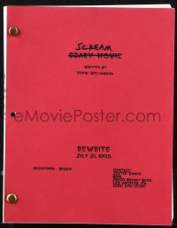 9s0195 SCREAM rewrite draft script July 31, 1995, screenplay by Kevin Williamson, Scary Movie!