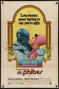 9t1135 ABOMINABLE DR. PHIBES 1sh 1971 Price, love means never having to say you're ugly