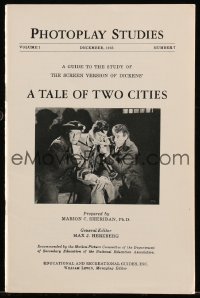 9t0068 TALE OF TWO CITIES study guide 1935 Ronald Colman, plus 12x18 supplement poster, rare!