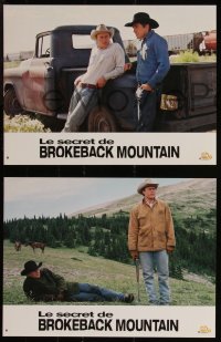 9t0040 BROKEBACK MOUNTAIN 6 French LCs 2006 Ang Lee directed, Heath Ledger & Jake Gyllenhaal!