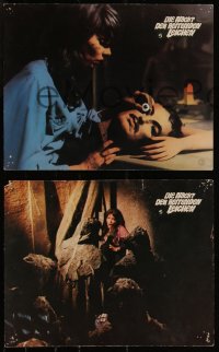 9t0035 BLIND DEAD 8 German LCs 1973 Armando de Ossorio's La Noche del Terror Ciego, AIP, creepy images!