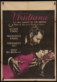 9w0016 VIRIDIANA Colombian poster 1961 directed by Luis Bunuel, Silvia Pinal & Francisco Rabal!