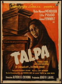 9w0018 TALPA Mexican poster 1956 Alfredo B. Crevenna, Victor Manuel Mendoza, artwork of Lilia Prado!