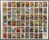9w0002 MARVEL SUPERHEROES FIRST ISSUE COVERS 2-sided uncut trading cards 1984 many covers!