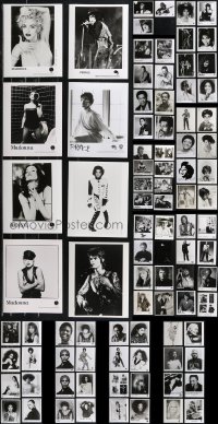 9x0766 LOT OF 107 MUSIC 8X10 STILLS 1980s-1990s great portraits of a variety of different singers!