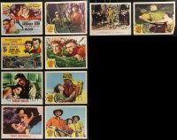 9x0434 LOT OF 10 STEWART GRANGER LOBBY CARDS 1950-1962 great images from several of his movies!