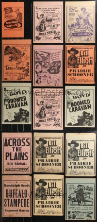 9x0019 LOT OF 15 LOCAL THEATER 9x13 WINDOW CARDS 1940s-1950s mostly from western movies!