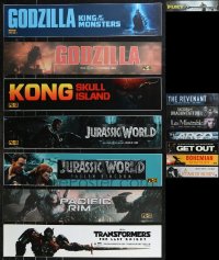 9x0068 LOT OF 15 5X25 MYLAR MARQUEES 2010s Godzilla, Jurassic World, Transformers, Kong & more!