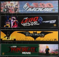 9x0075 LOT OF 4 LEGO 5X25 MYLAR MARQUEES 2010s Lego Movie, Lego Batman, Lego Ninjago Movie!