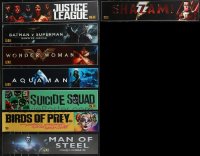 9x0073 LOT OF 8 DC COMICS SUPERHERO 5X25 MYLAR MARQUEES 2010s Justice League, Suicide Squad & more!