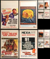 9x0021 LOT OF 12 WINDOW CARDS 1950s-1960s great images from a variety of different movies!