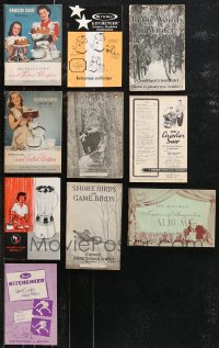 9x0641 LOT OF 10 SOFTCOVER BOOKLETS 1910s-1950s Hamilton Beach & Rival kitchen appliances + more!