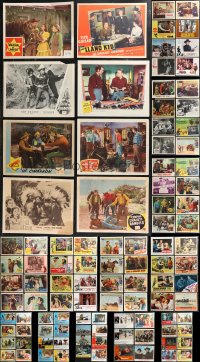 9x0365 LOT OF 102 COWBOY WESTERN LOBBY CARDS 1940s-1980s incomplete sets from several movies!