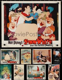 9x0010 LOT OF 11 FOLDED POSTERS AND LOBBY CARDS 1950s-1990s great images from a variety of movies!