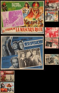 9x0053 LOT OF 11 MEXICAN LOBBY CARDS 1950s-1960s great scenes from a variety of different movies!