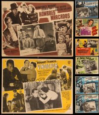 9x0054 LOT OF 10 HUMPHREY BOGART MEXICAN LOBBY CARDS 1950s great scenes from his movies!