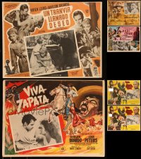 9x0059 LOT OF 6 MARLON BRANDO MEXICAN LOBBY CARDS 1950s-1970s great scenes from his movies!