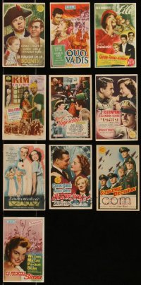 9x0911 LOT OF 10 SPANISH HERALDS 1930s-1950s great images from a variety of different movies!