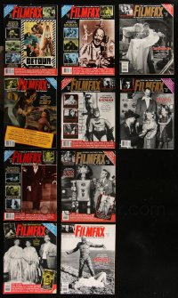 9x0573 LOT OF 10 FILMFAX BETWEEN #11-20 MAGAZINES 1988-1990 filled with horror images & articles!