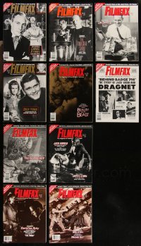 9x0571 LOT OF 10 FILMFAX BETWEEN #31-40 MAGAZINES 1992-1993 filled with horror images & articles!
