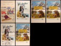 9x0025 LOT OF 6 WINDOW CARDS 1960s-1980s great images from a variety of different movies!