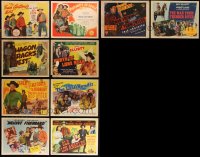 9x0433 LOT OF 10 WILLIAM 'WILD BILL' ELLIOTT TITLE CARDS 1940s-1950s great images from his movies!
