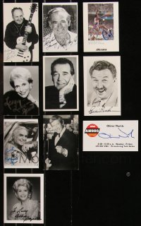 9x0691 LOT OF 10 AUTOGRAPHED FAN PHOTOS 1980s-1990s personally signed by a variety of celebrities!