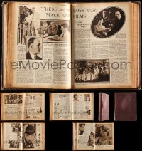 9x0528 LOT OF 1 PICTUREGOER 1931-32 ENGLISH MOVIE MAGAZINES BOUND VOLUME 1931-1932 several issues!