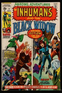 9y0061 AMAZING ADVENTURES #3 comic book November 1970 The Inhumans and The Black Widow!