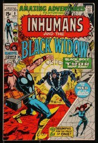9y0066 AMAZING ADVENTURES #8 comic book September 1971 Inhumans & Black Widow, Black Bolt vs Thor!