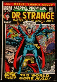 9y0014 DR. STRANGE #3 comic book July 1972 Marvel Premiere, first with his own title, Barry Smith!