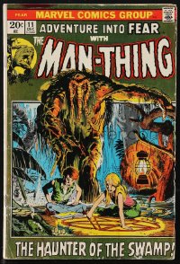 9y0219 ADVENTURE INTO FEAR #11 comic book December 1972 Man-Thing, The Haunter of the Swamp!