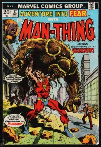 9y0224 ADVENTURE INTO FEAR #17 comic book Oct 1973 The Man-Thing, Enter: The Sky-Being called Wundarr!