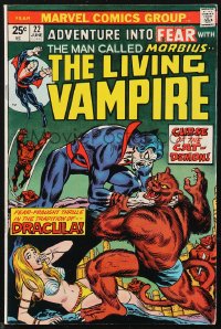 9y0228 ADVENTURE INTO FEAR #22 comic book June 1974 The Man Called Morbius -- The Living Vampire!