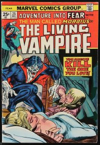 9y0232 ADVENTURE INTO FEAR #25 comic book December 1974 The Man Called Morbius -- The Living Vampire!