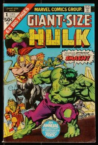 9y0060 INCREDIBLE HULK Giant-Size #1 comic book 1975 issue with 68 big pages, annual collection!
