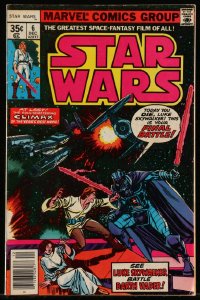 9y0038 STAR WARS #6 comic book 1977 see Luke Skywalker battle Darth Vader!