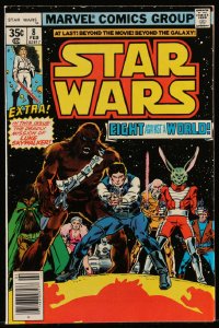 9y0039 STAR WARS #8 comic book 1978 Deadly Mission of Luke Skywalker, Eight Against a World!