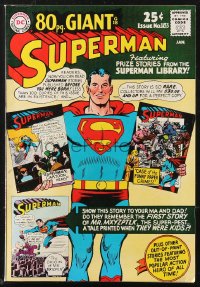 9y0004 SUPERMAN #183 comic book January 1966 80 page giant, including first Mr. Mxyzptlk, rare!