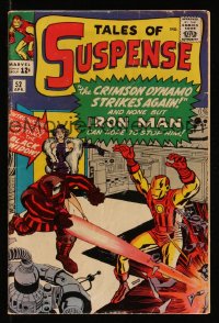 9y0041 TALES OF SUSPENSE #52 comic book April 1964 very first appearance of Black Widow, Iron Man!