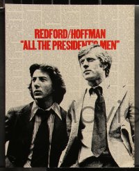 9y0915 ALL THE PRESIDENT'S MEN 9 color 11x14 stills 1976 Hoffman & Redford as Woodward & Bernstein!