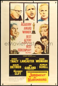 9z0034 JUDGMENT AT NUREMBERG style Y 40x60 1961 Spencer Tracy, Judy Garland, Burt Lancaster, Marlene Dietrich