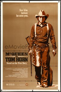 9z0049 TOM HORN 40x60 1980 see cowboy Steve McQueen in the title role before he sees you!
